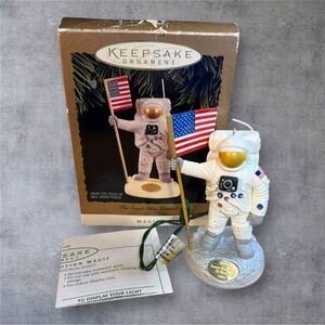 Vintage Neil Armstrong Hallmark Christmas Ornament The Eagle Has Landed